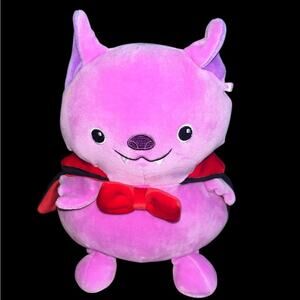 Animal Adventure Plush Vampire Bat Purple Stuffed Toy Black Red Cape Bow 2022